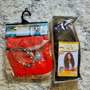 NEW Disney Moana Full Costume + Lacefront Wig